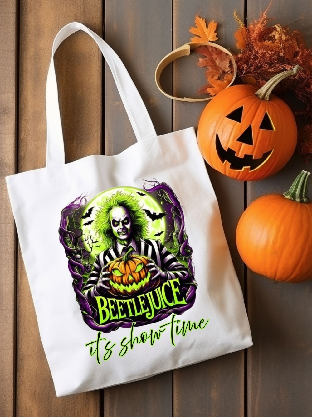 Halloween Tote Bag - White